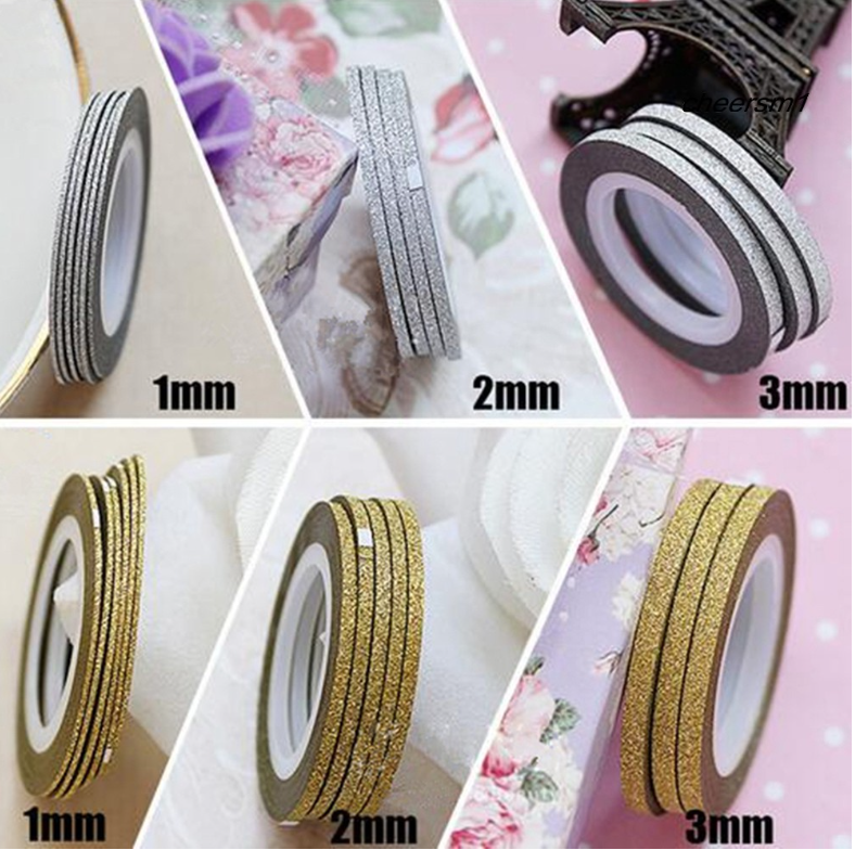 Băng Keo Dán Móng Trang Trí (1 cuộn 1MM - 1 cuộn 2MM - 1 cuộn 3MM)