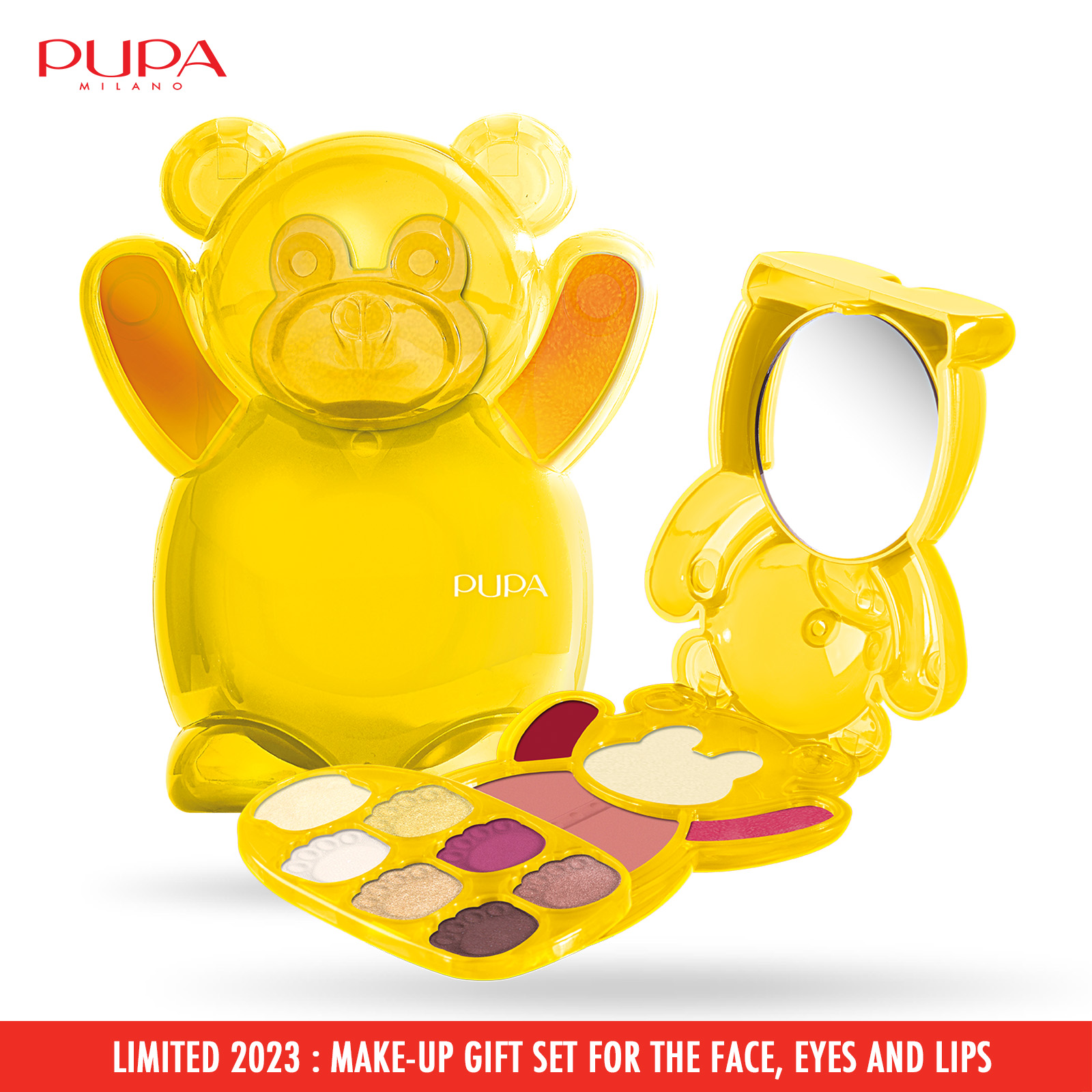 Pupa Milano Happy Bear Make Up Kit, Limited edition 2023: Make-up