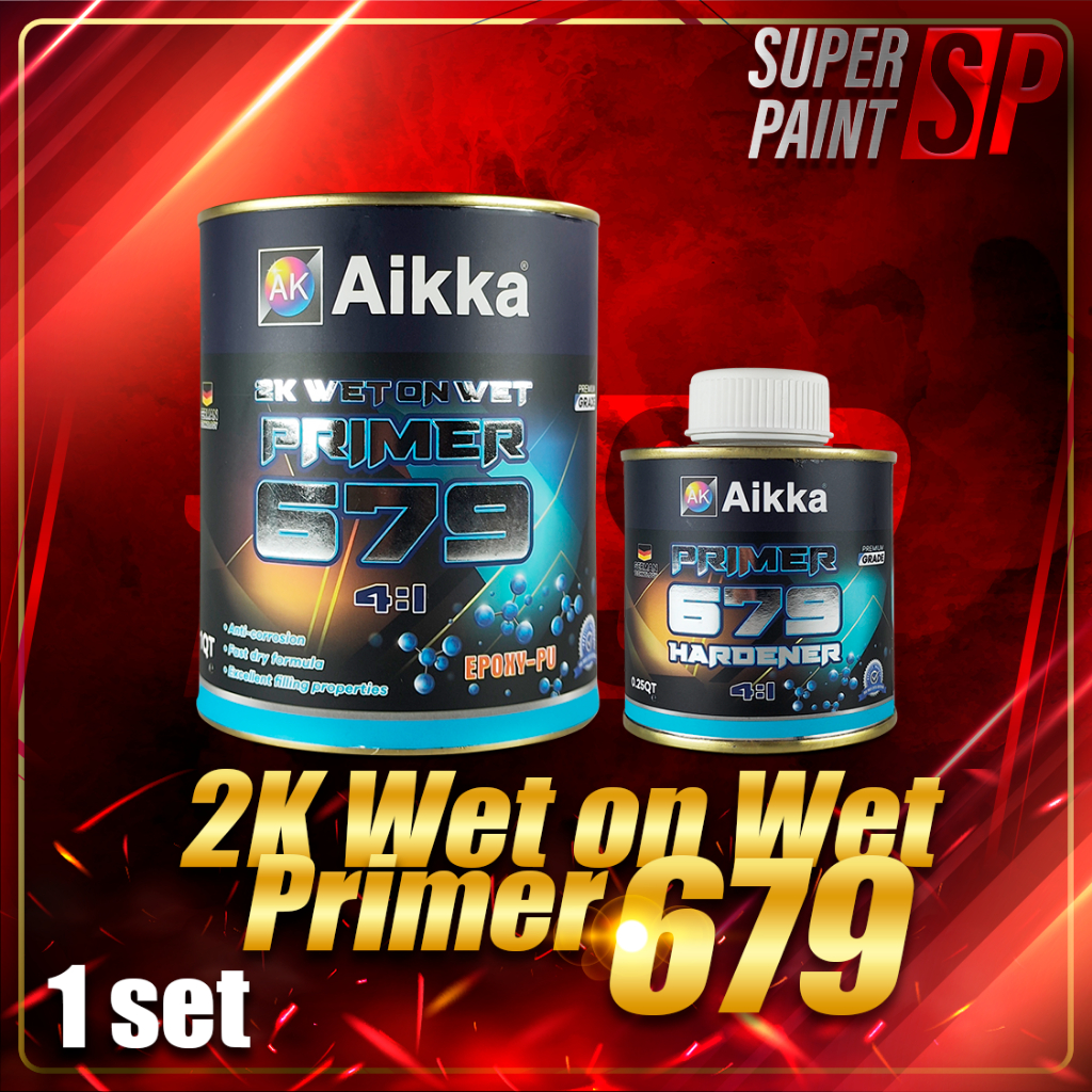 Aikka 2K Primer Wet On Wet 679 Primer Grey 41 AK679 Epoxy Primer