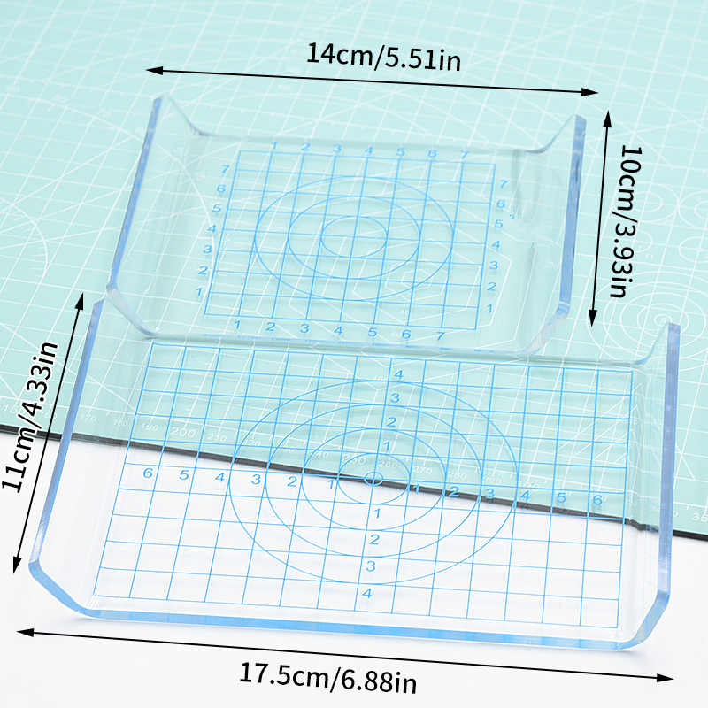 1Pcs Polymer Clay Tools Clay Diy Tool Clear Acrylic Sheet Clay Roller Backing Board Grid For Pottery Plasticine Shaping. 