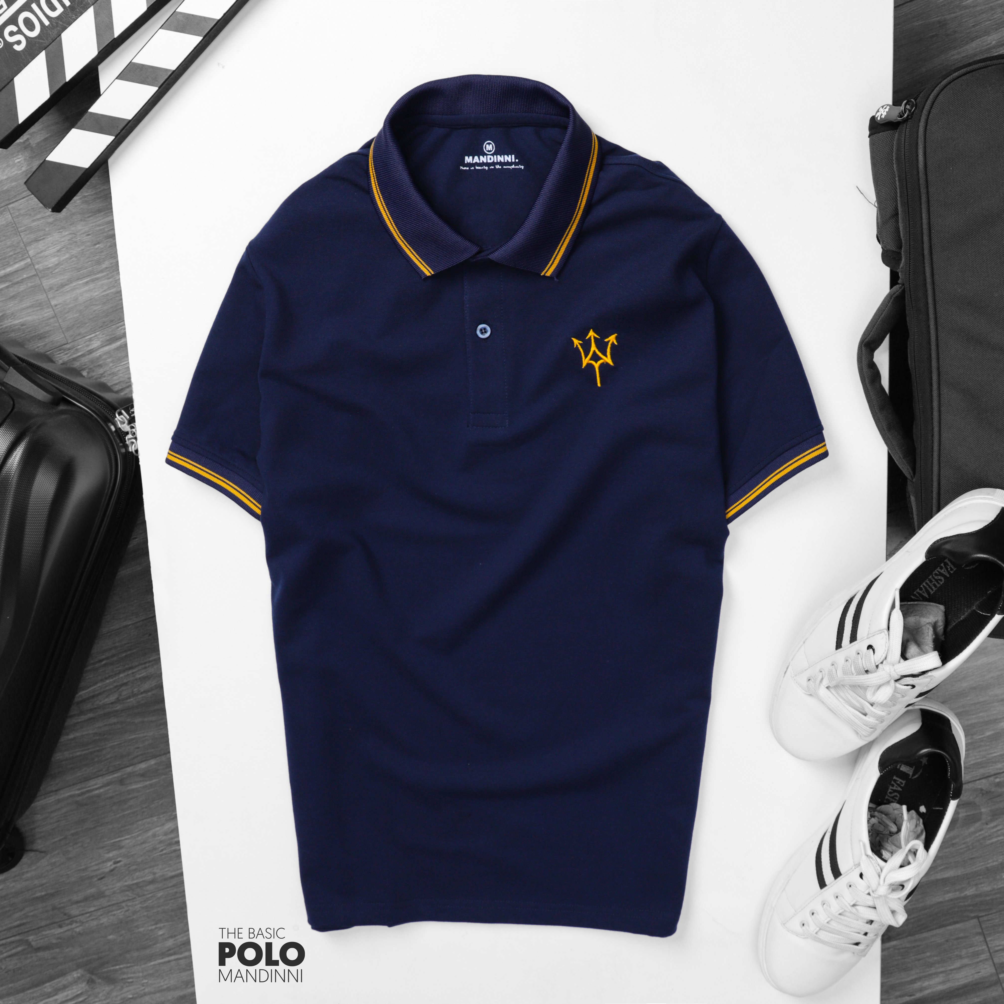 Áo thun polo Pike 2 màu basic By mandinni