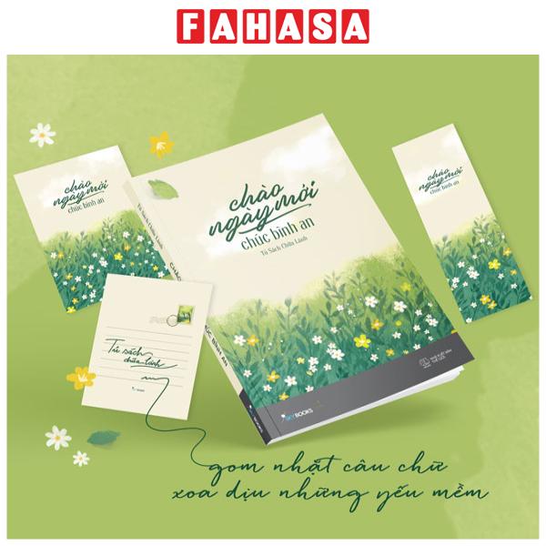 Fahasa - chào ngày mới - chúc bình an - tặng kèm postcard hai mặt + bookmark hai mặt