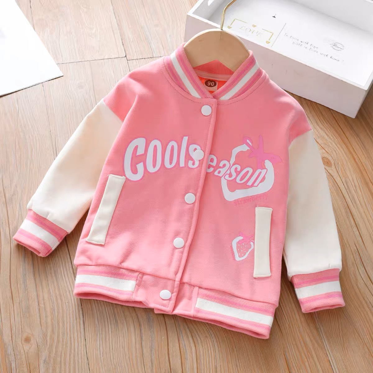 Áo Khoác bé gái, áo nỉ Bomber Season cho bé gái size đại từ 2 tuổi đến 12 tuổi - Áo khoác Season