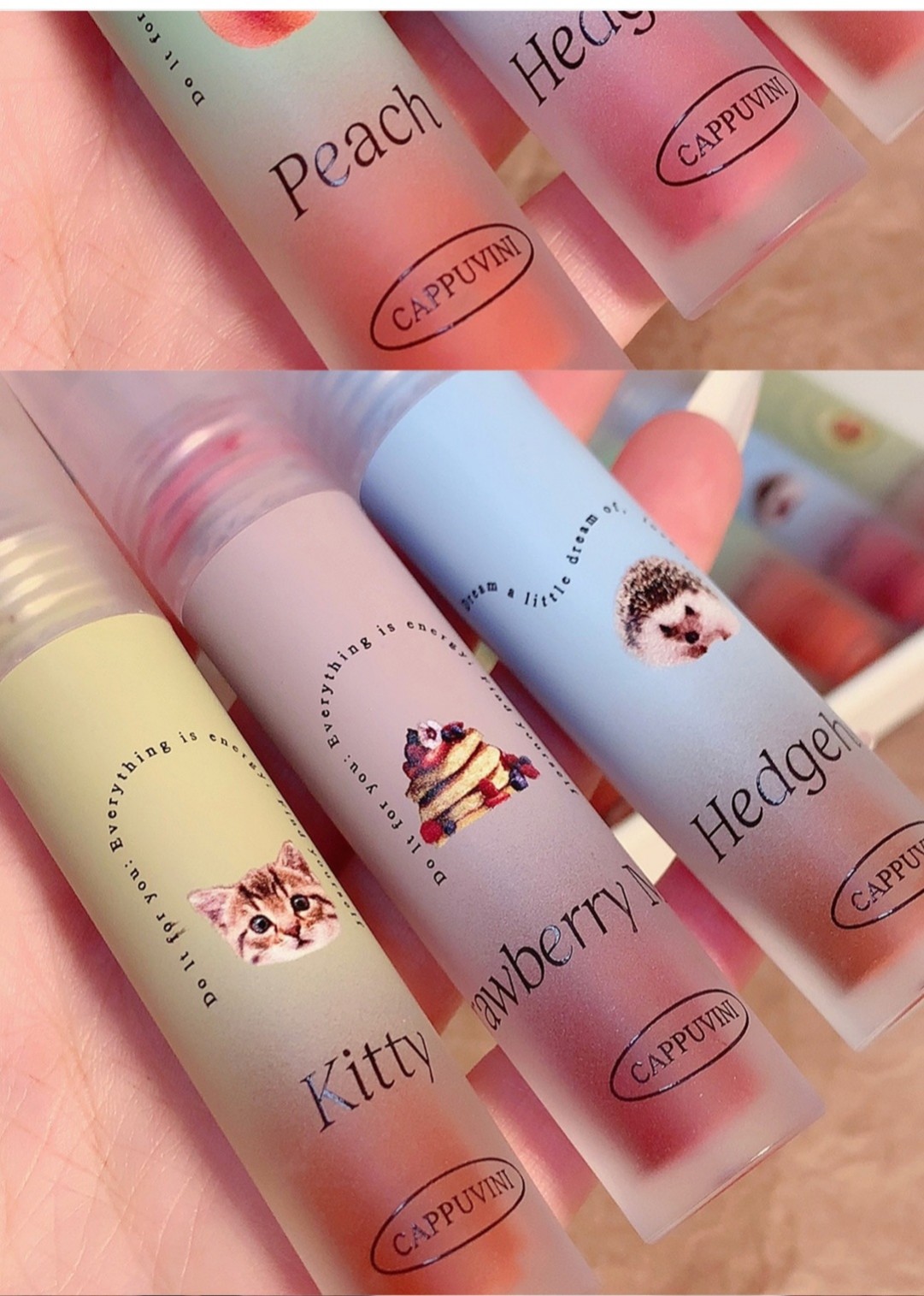 Set Son Kem Cappuvini Kiss Mud 3 cây