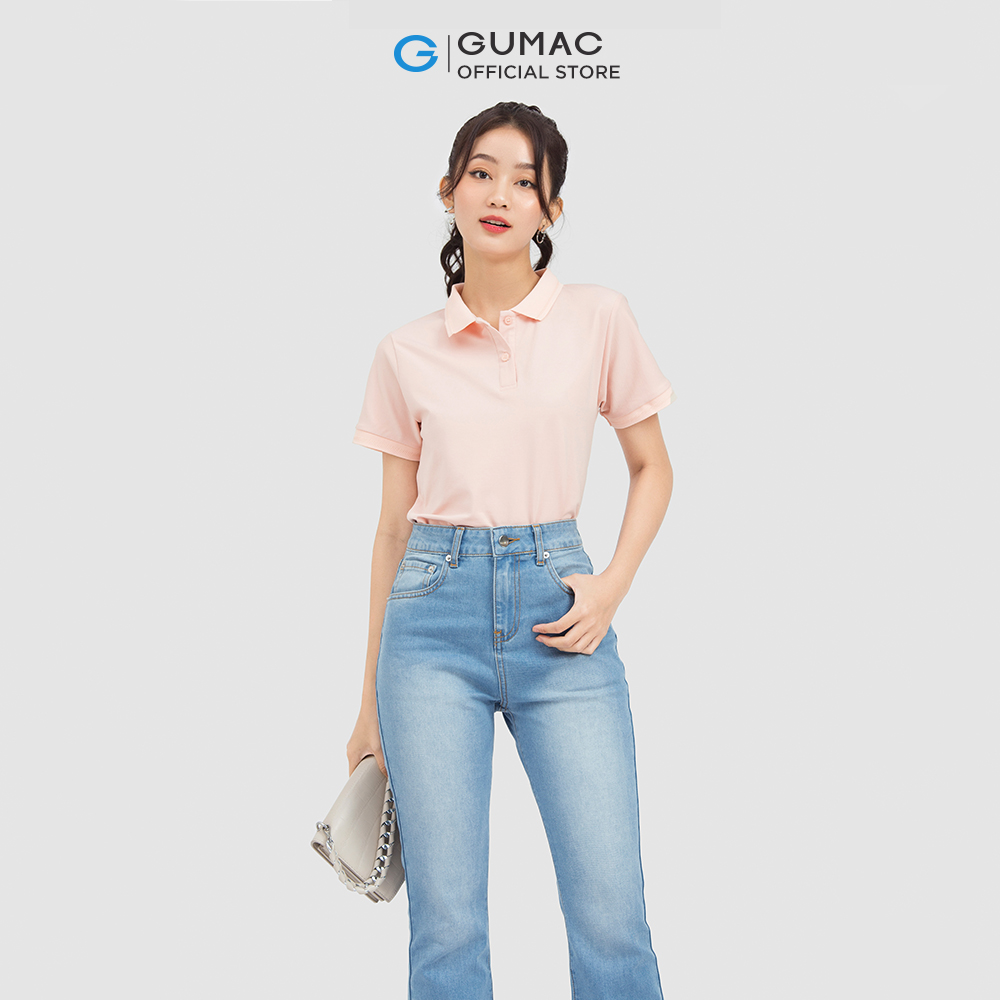 [15 - 17.5 | TẶNG QUÀ đơn từ 499K] Áo polo nữ GUMAC ATC06013 phối bo