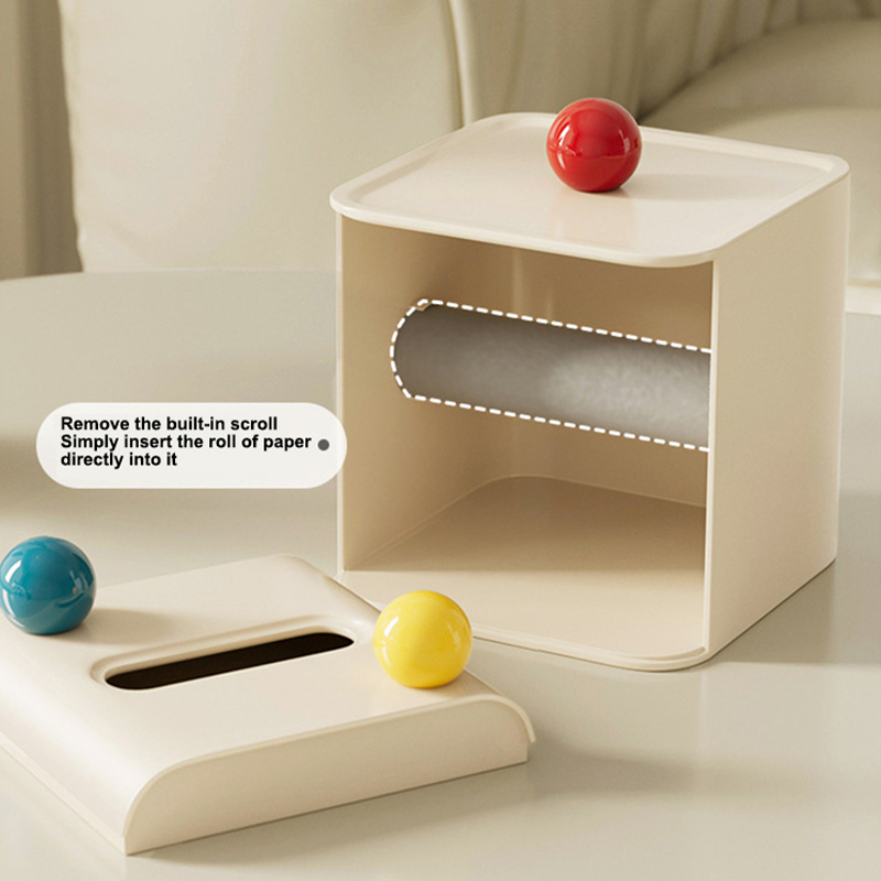 tissue box Advanced color pattern Square tissue box with lid Desktop paper tray Tissue box sanitary paper box Desktop tissue box Desk drawer storage box desk storage box