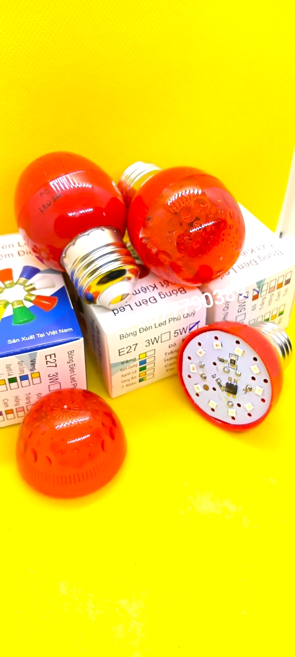 bóng đèn led đỏ E27