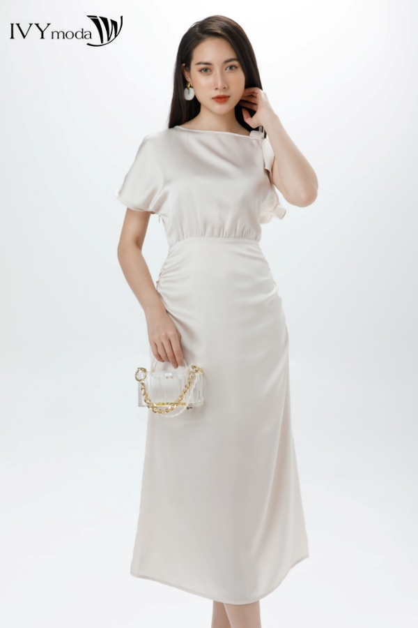 Đầm lụa lệch vai - Phedra Dress IVY moda MS 48M7457