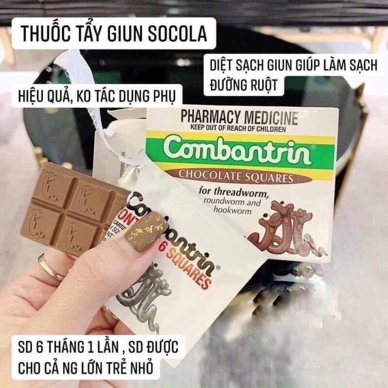 (CHÍNH HÃNG) Tay giun socola combantrin úc