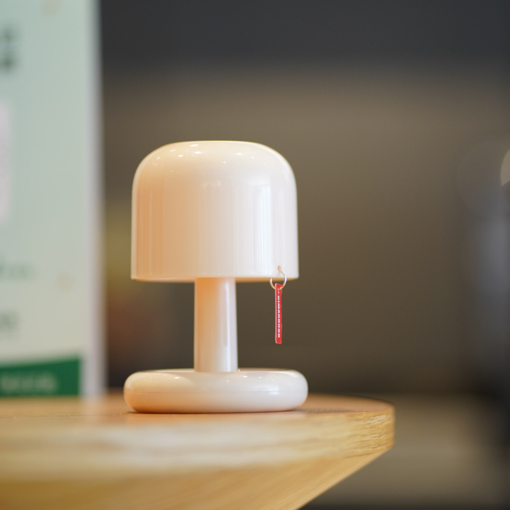 Mini Desktop Sunset Night Lamp Creative USB Rechargeable Mushroom Style Led Night Light for Coffee Bar Home Decor Bedroom.