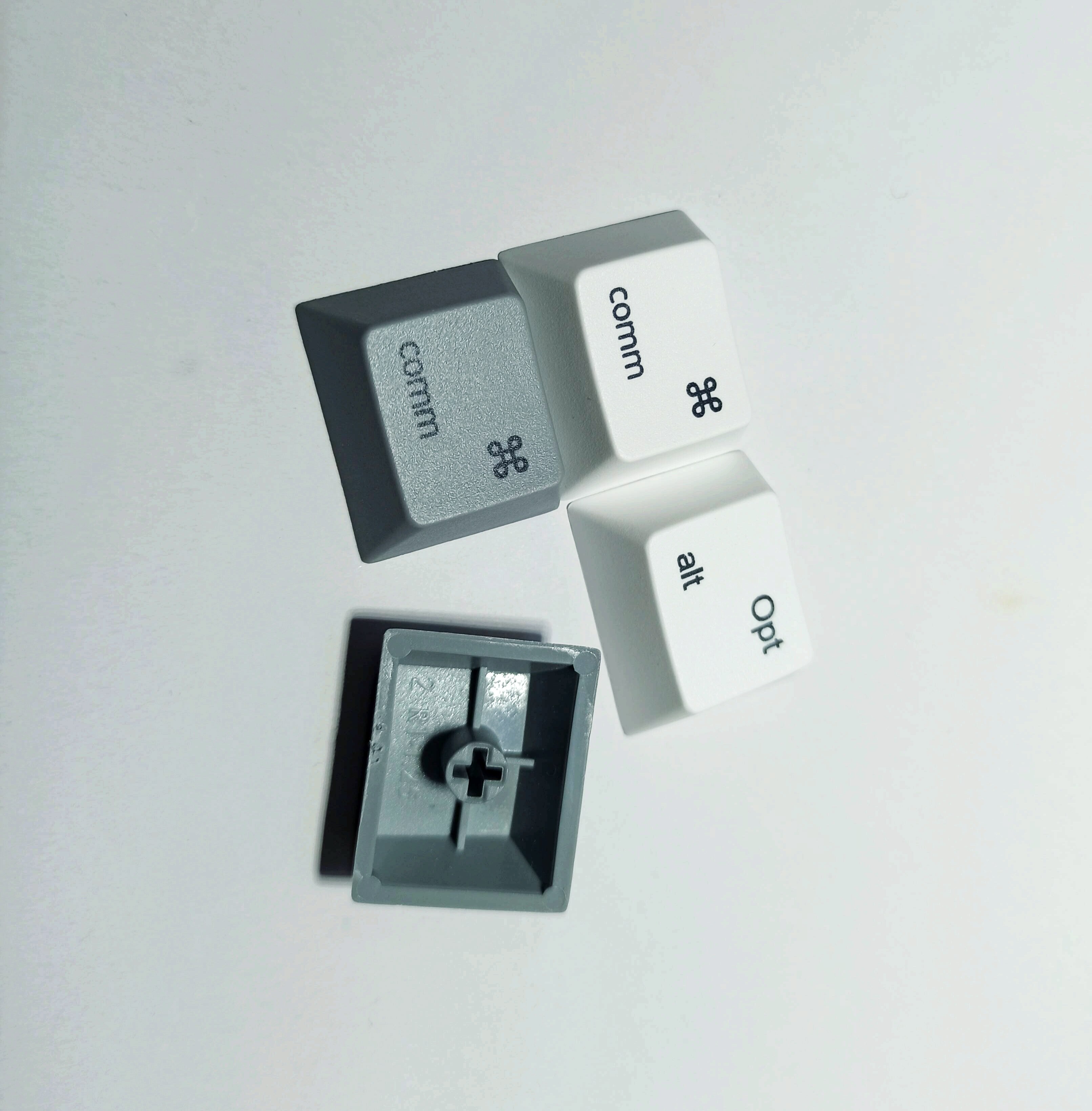 1 Set PBT 1.25U 1.25X Key Cap Commond Opt Keycaps For MacOS MAC Mechanical Keyboard Keycap Cherry Profile R1 height