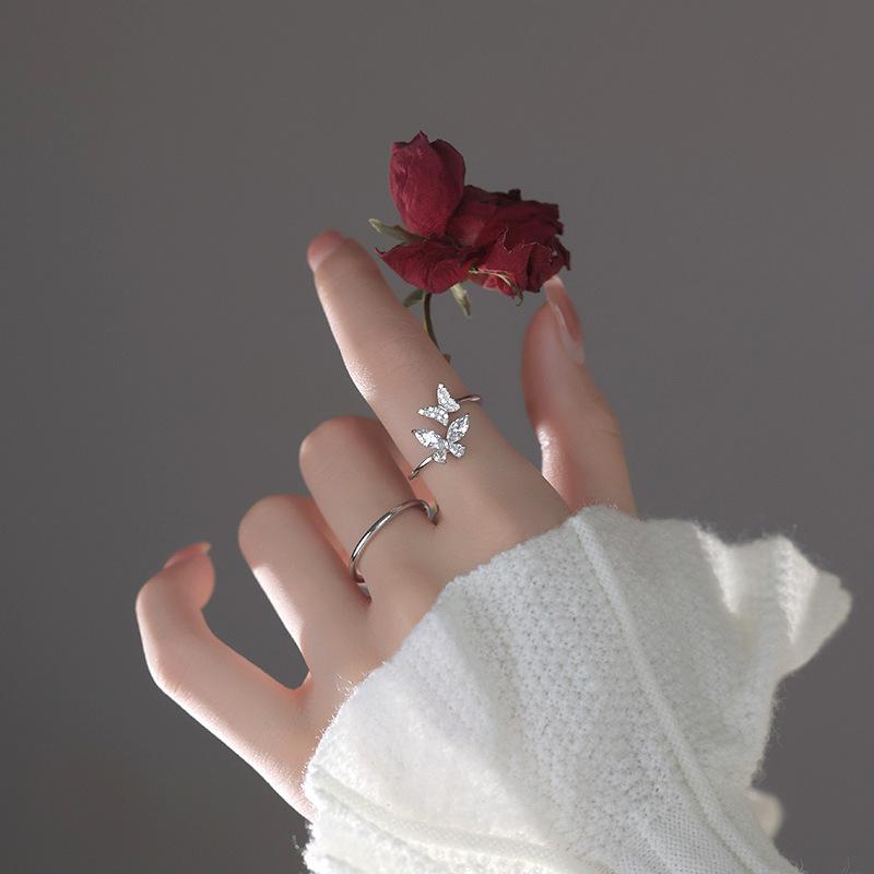 Yuanyan%20Shiny%20Cute%20Crystal%20Butterfly%20Zircon%20Rings%20for%20Women%20Girls%20Korean%20Minimalist%20Wedding%20Ring%20Adjustable%20Silver%20Color%20Ring%20Jewelry%20-%20Image%202