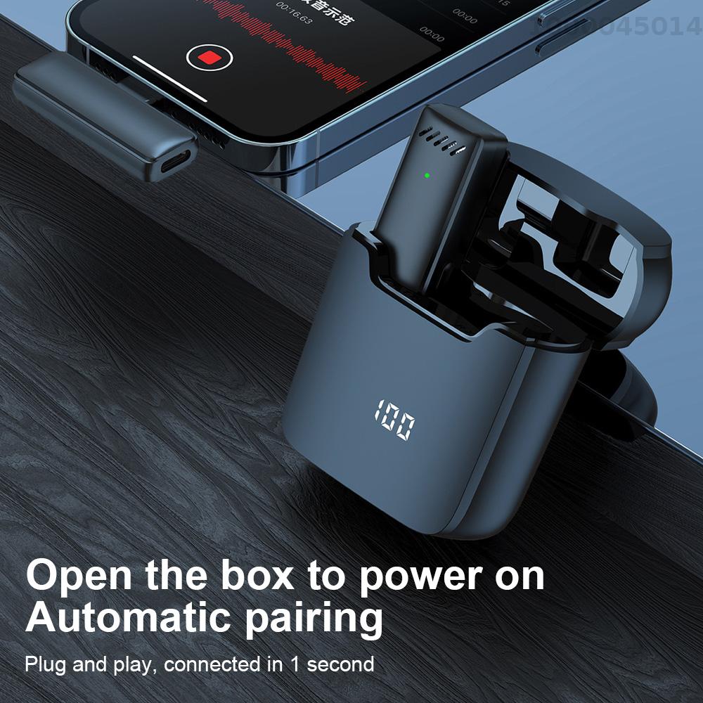 Mini Micro dây chuyền Không Dây Cho Điện Thoại Di Động 360 ° Đa Hướng Micro cài ve áo giảm tiếng ồn Tương Thích Với Loại-C điện thoại thông minh Android Máy Tính Bảng Cho Youtube Facebook phát trực tiếp ghi video Vlog Phỏng Vấn Trực Tuyến Lớp Học