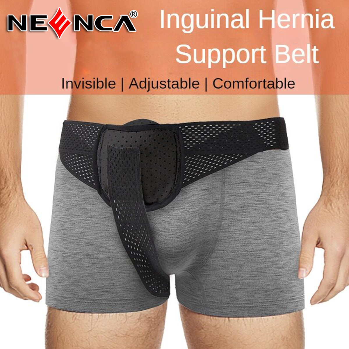 Groin Hernia Belt for Men and Women, Flexible Adjustable Hernia