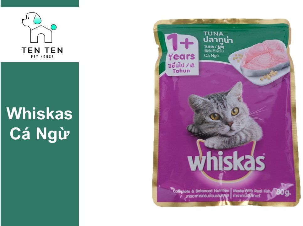 Pate Whiskas dành cho mèo con - Gói 80g