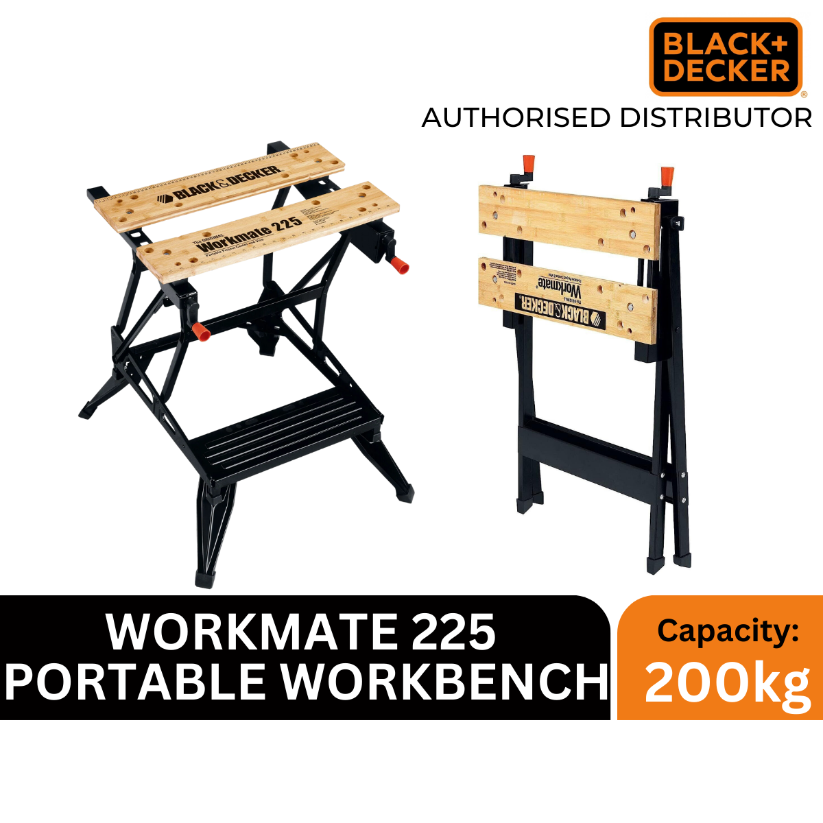 DIY　Black+Decker Workmate WM225 Black & Decker WM225 Workmate 225 Portable Work Center+Vise