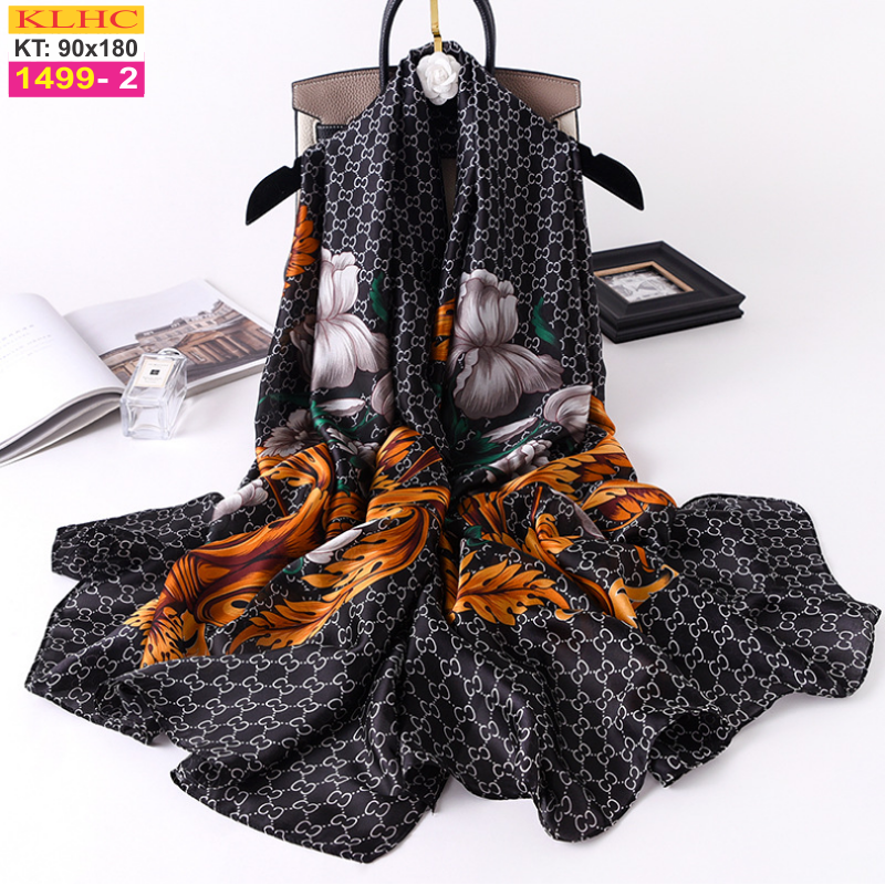 Khăn Choàng Lụa Thời Trang 1002 - Thế Giới Khăn Đẹp - Giá Sỉ