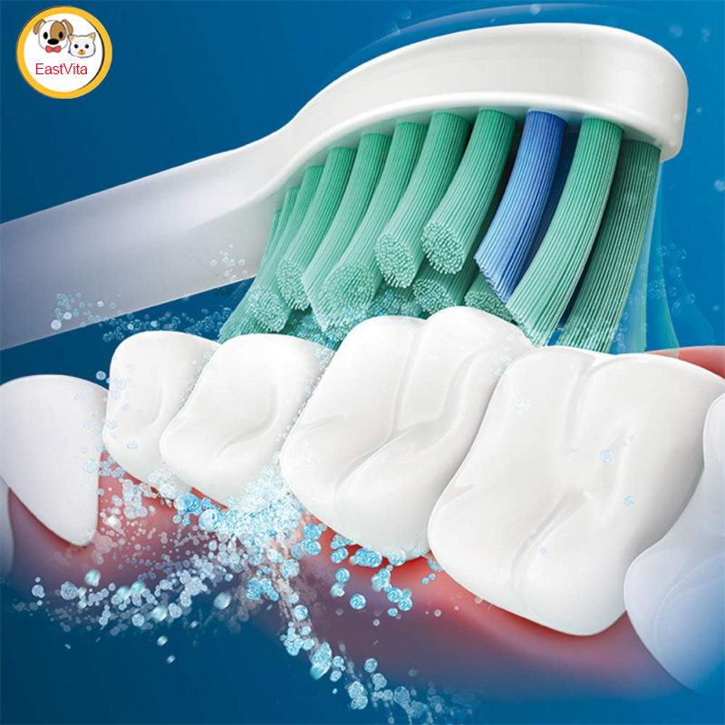 4pcs C1 Replacement Brush Head For Philips Sonicare C2 Optimized Plaque Control Hx9023/65