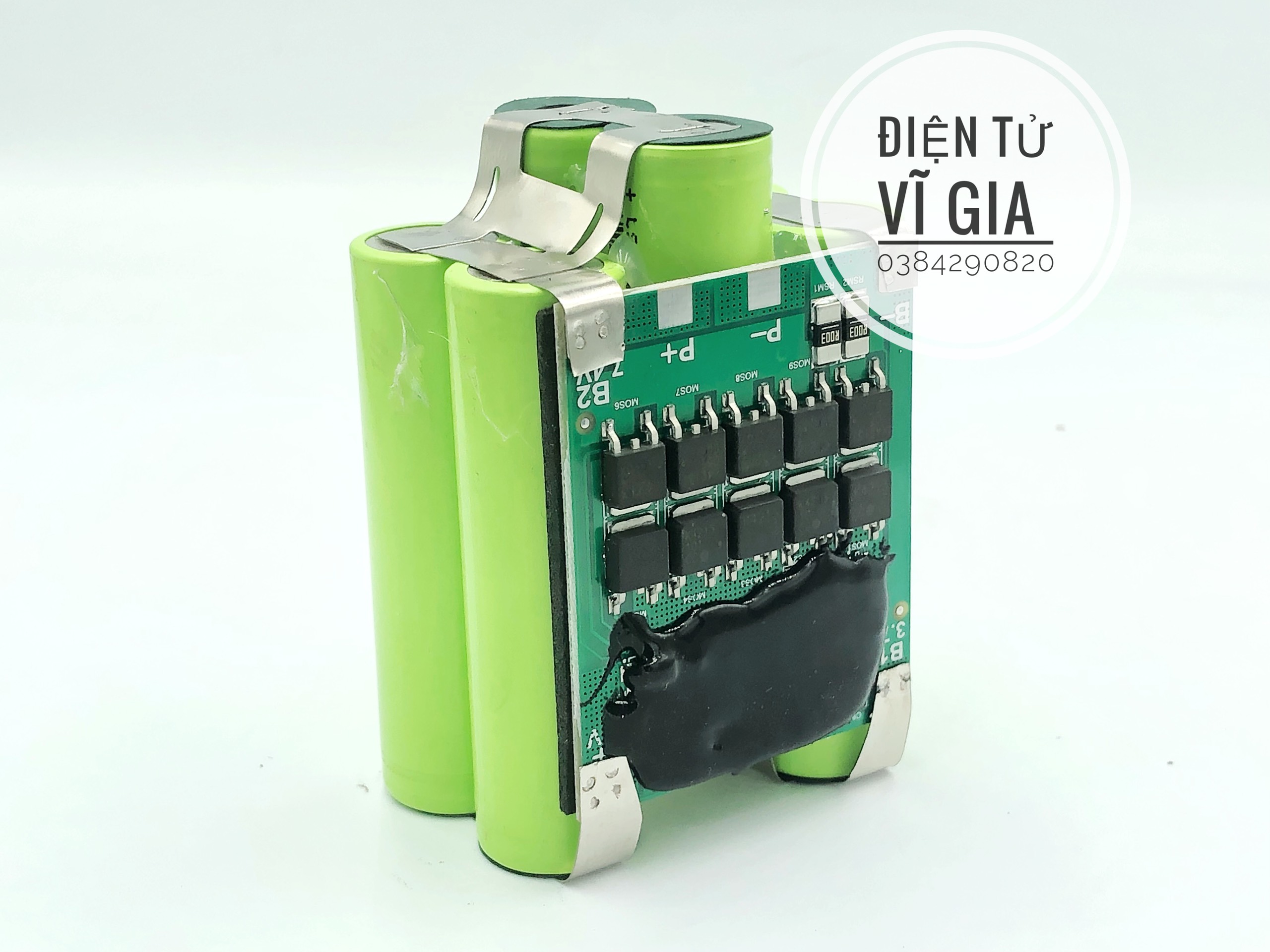 Khối Pin 3S 2P Ryobi mạch 3S30A Pin 18650 Điện áp 10.8V - 12.6V