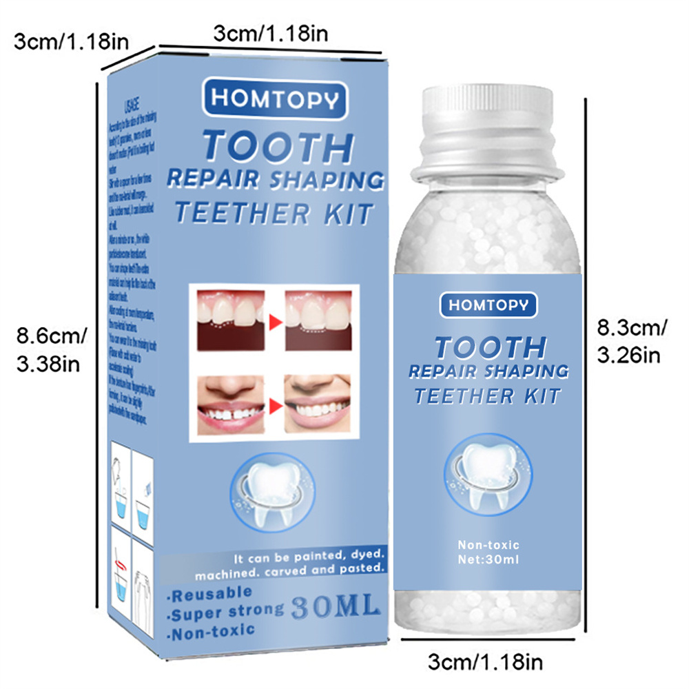 COLORKEY Homtopys False Teeth Solid Glue New Repair Gutta Percha Temporary Filling Particles Solid Teeth Makeup