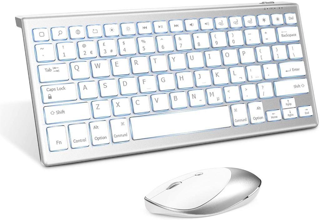 (SG SELLER) Jelly Comb Wireless Bluetooth Backlit Keyboard and Wireless