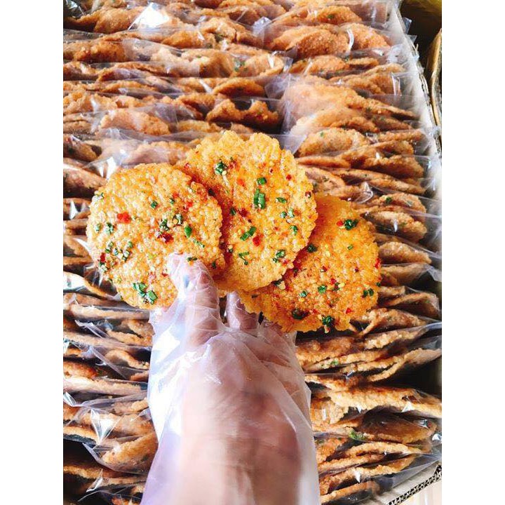 Cơm cháy nước mắm mỡ hành - Bịch 3 miếng món ăn vặt thơm ngon