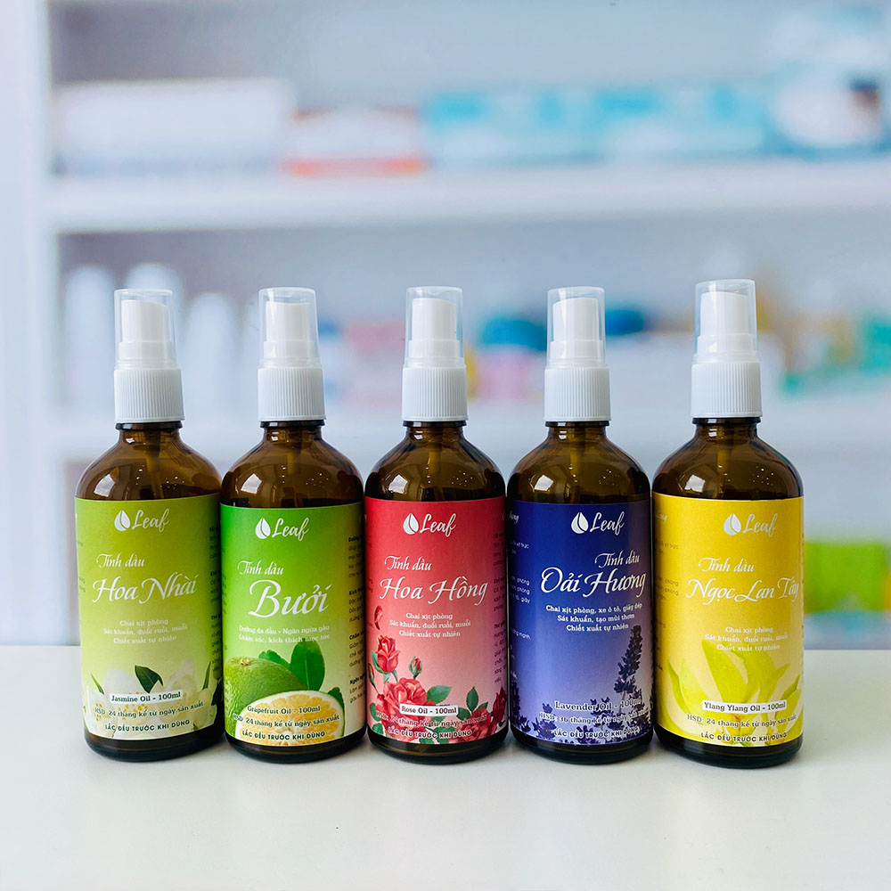Tinh dầu Quế nguyên chất, xịt phòng Leaf