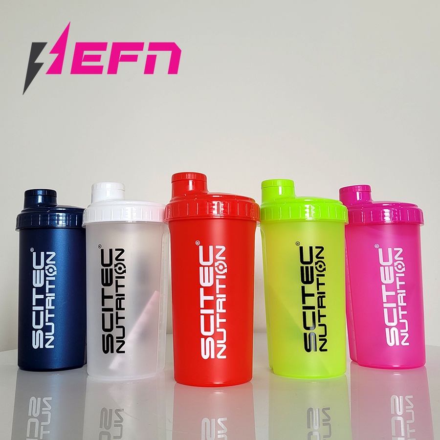 Bình lắc| Shaker Scitec 360 Shaker White Transparent 700 ML