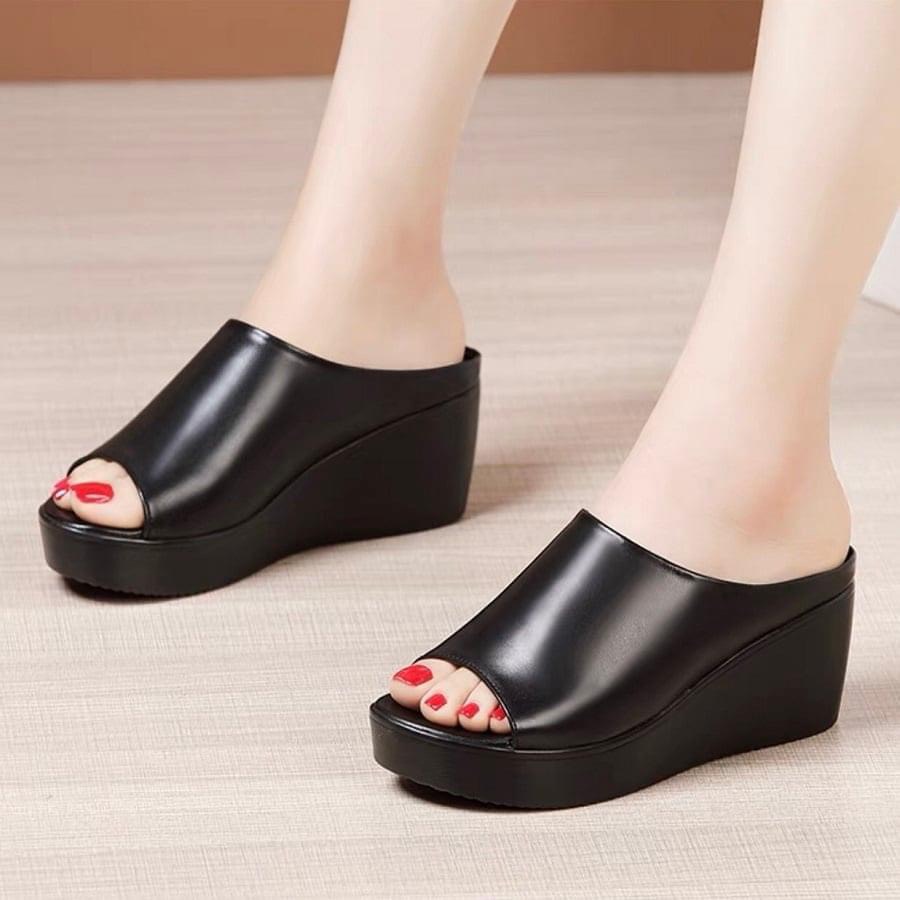 Dép xuồng quai da 6p cao cấp sai 35-39