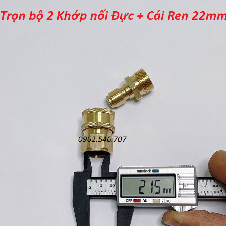 Bộ khớp nối nhanh đầu ra cho máy rửa xe áp lực cao, máy xịt rửa cao áp, máy rửa xe gia đình