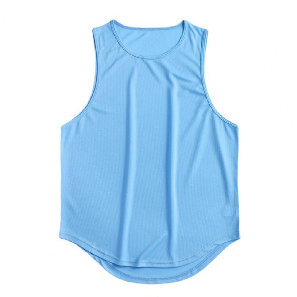 AA18-Summer Tank Top Stylish Loose Sleeveless Pure Color Summer Tank Top Men Garment Men Summer Vest Men Tank Top