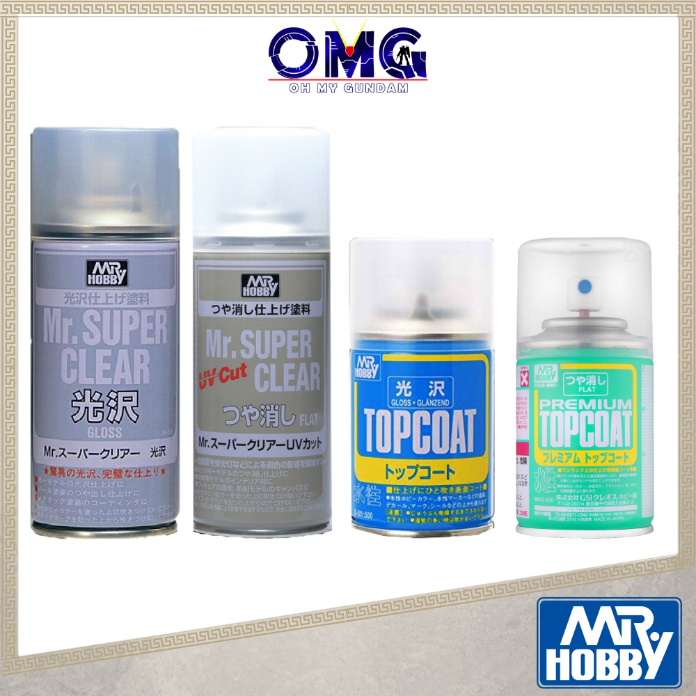 Spray Paint Gunpla Top Coat Alternatives Mr Hobby Super Top Coat