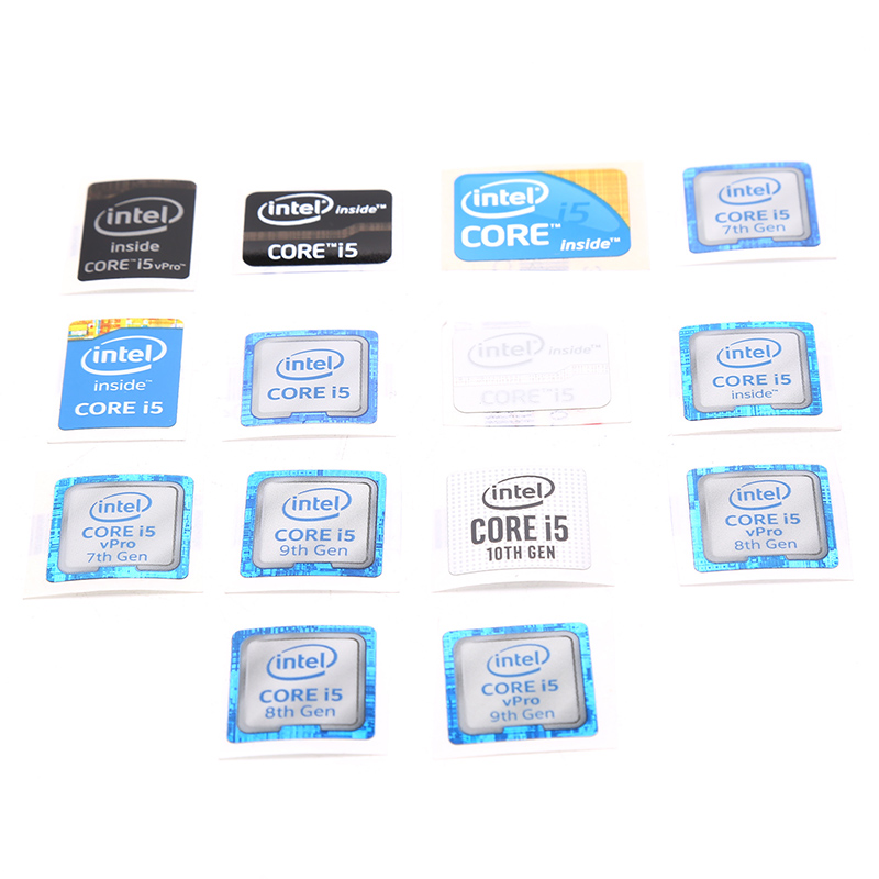 5pcs Notebook Desktop Computer Core i5 Series Sticker Decoration Label ZHIXING