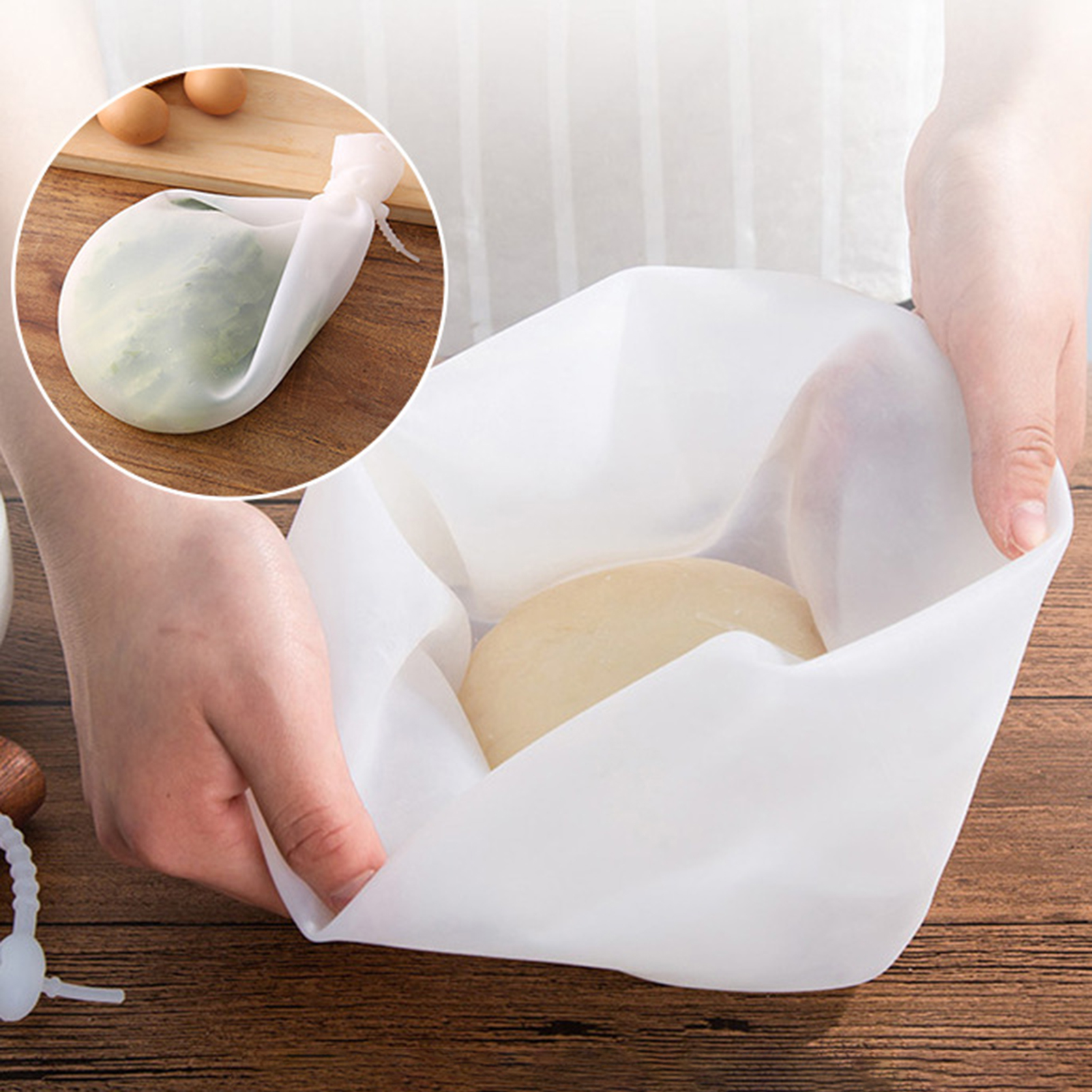 Alkali Resistant Dough Tool Versatile and Durable Silicone Kneading Bag for Easy Bread and Pastry Making Food Grade Reusable and Multifunctional Kitchen Baking Tool
