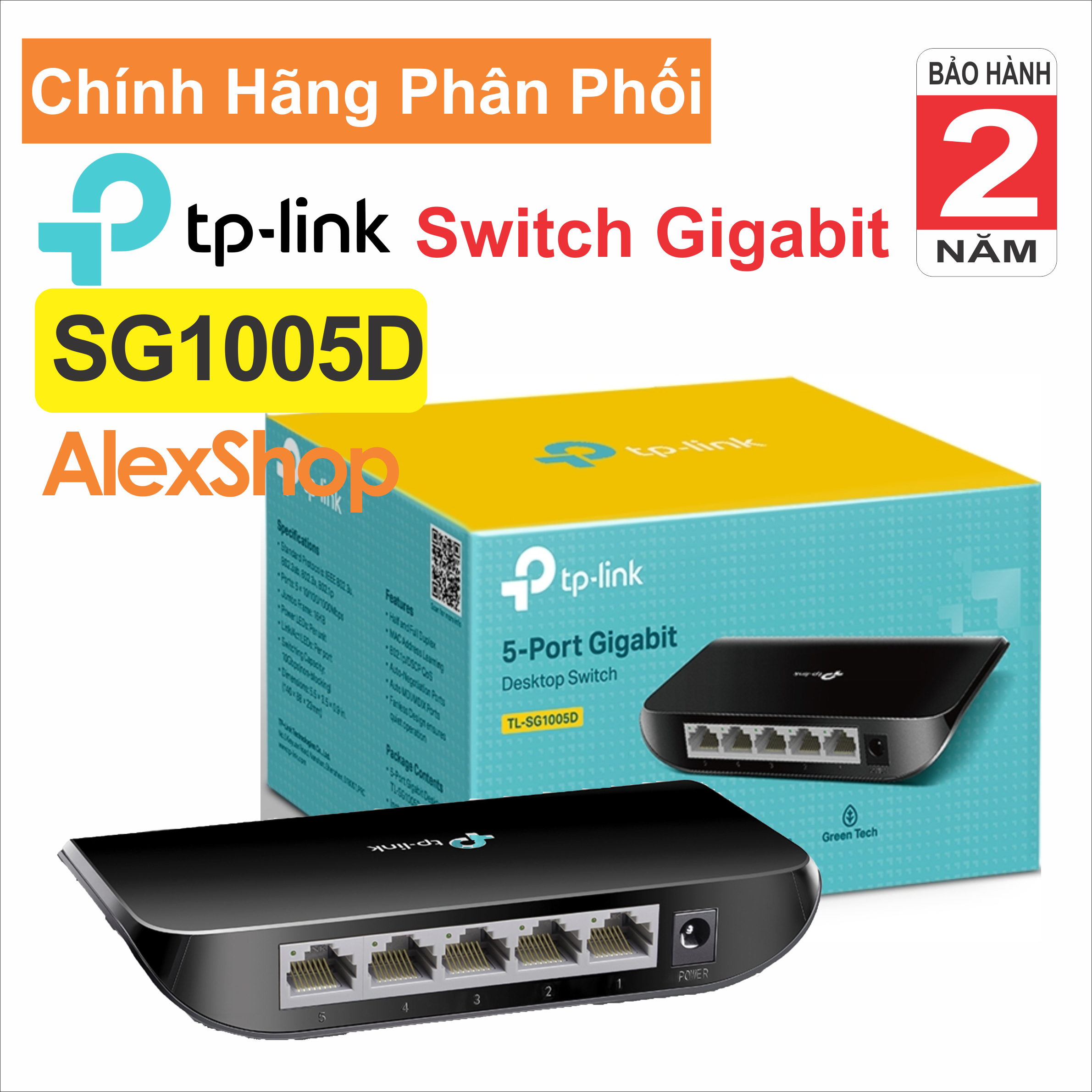 Bộ Chia Mạng TP-Link SG1008D / SG1005D Switch 8 / 5 Cổng Gigabit