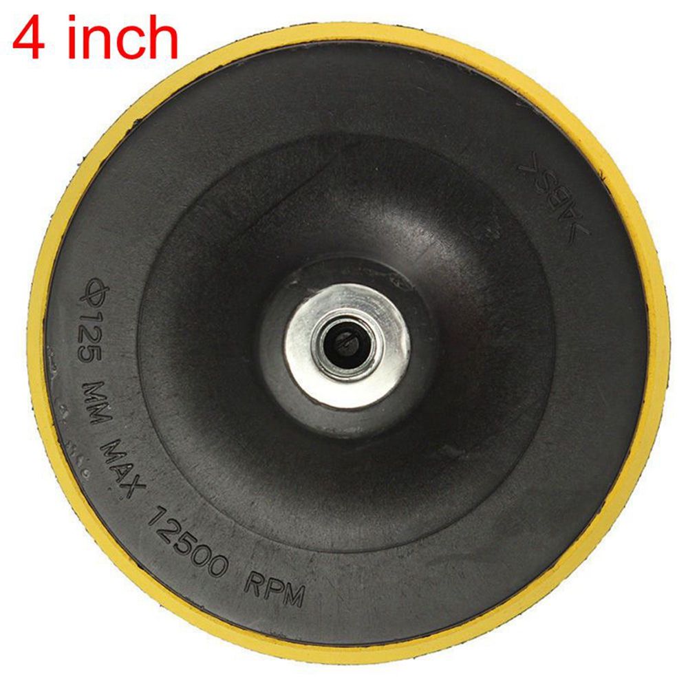 Sarahbowsh 3/4/5/6/7'' professional auto car m14 pad polisher buffing hook and loop backing plate