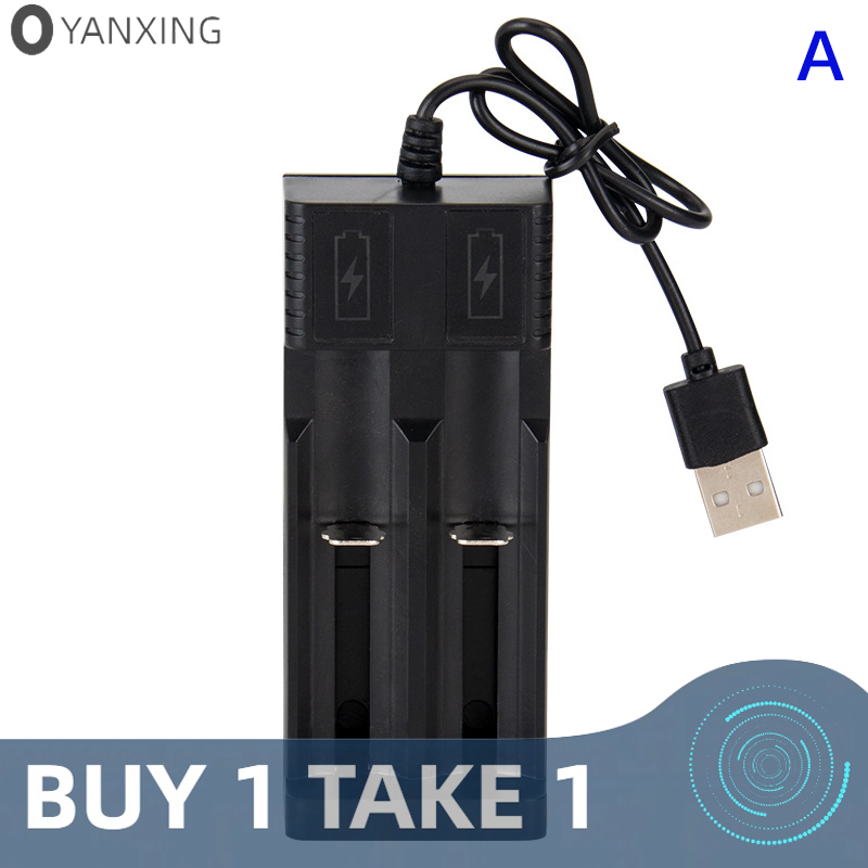 YANXING Bộ sạc thông minh 1/2 khe cắm bộ sạc pin lithium bộ sạc USB thông dụng bộ sạc thông minh cho pin sạc Bộ sạc pin Li-ion
