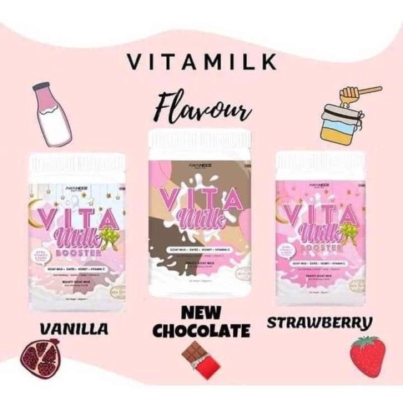 VITAMILK VANILLA, CHOCOLATE & STRAWBERRY ORIGINAL HQ‼️‼️‼️ | Lazada