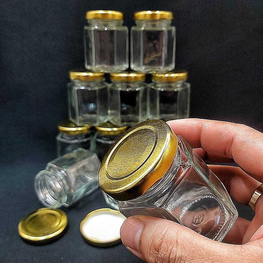 Hexagon pot 80ml – combo 10 pots/jars