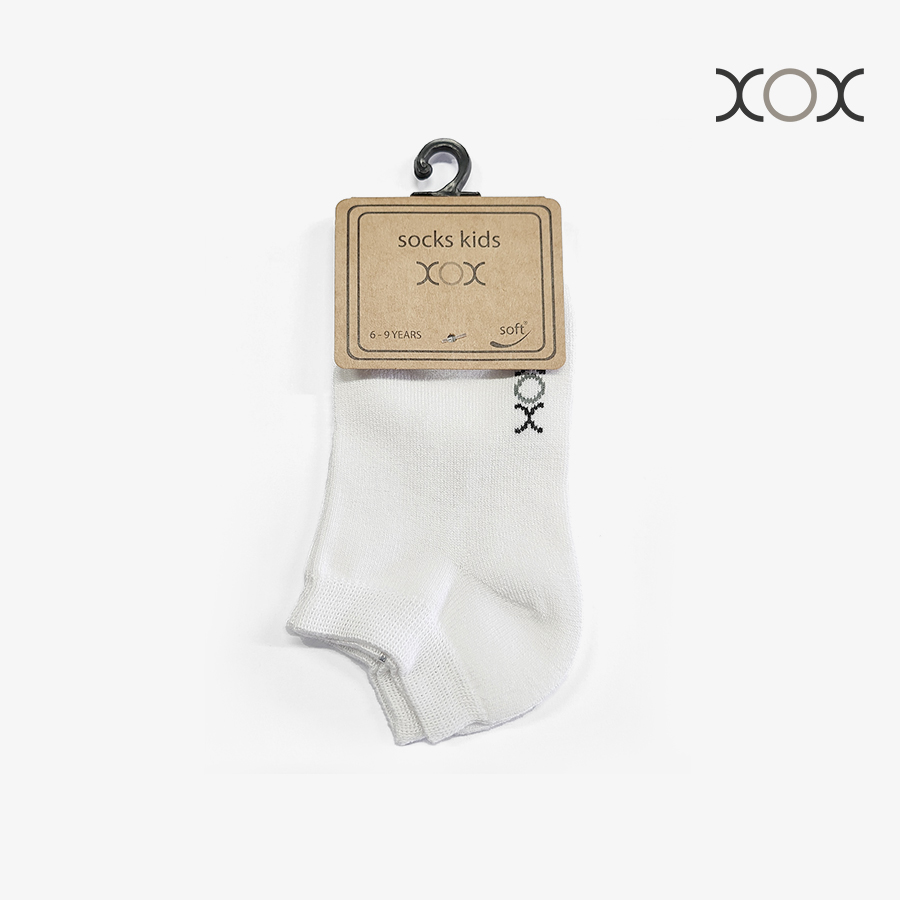 Vớ trẻ em xox - trắng size 6-9y