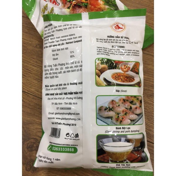 Bột năng dẻo dai Tuấn Phương gói 400g