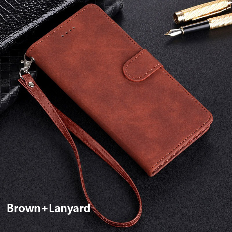 (With Lanyard)Biruiqu For iPhone 16 Plus Pro Max New Business Minimalist Flip Style Leather Anti Fall Protective Back Cover. 