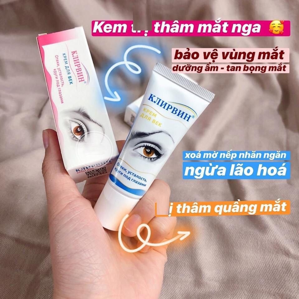 Kem khắc phục thâm quầng mắt Klirvin Nga