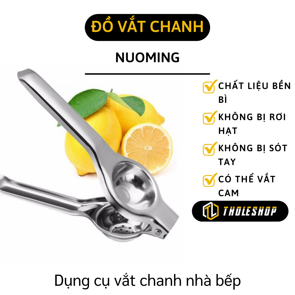 Dụng cụ vắt chanh - Dụng cụ vắt, ép chanh inox tiện lợi, vệ sinh, dễ sử dụng - Dụng cụ vắt chanh, tắc size vừa