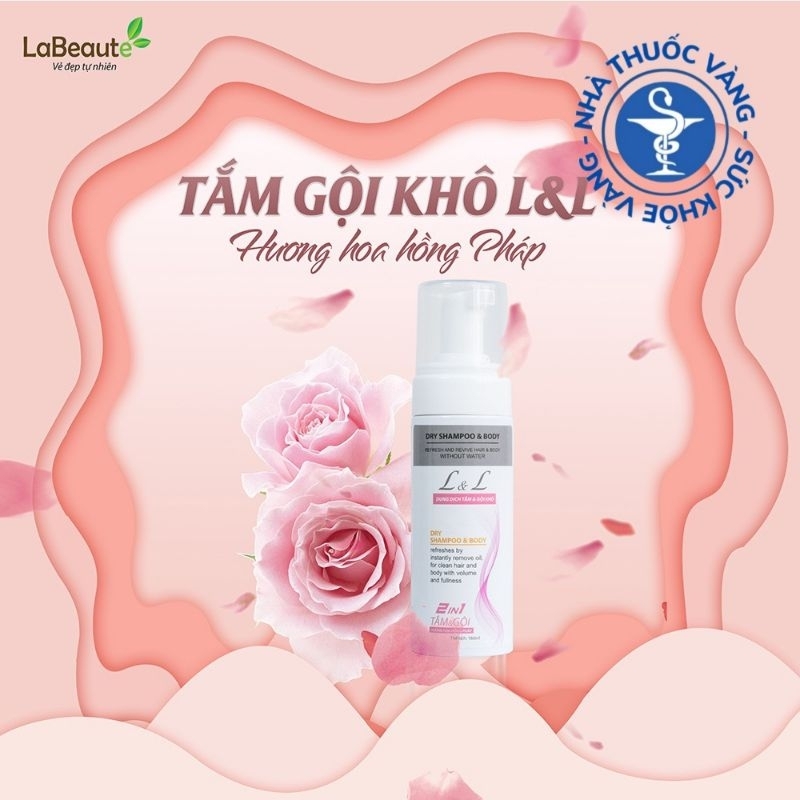 ✅[CAM KẾT CHÍNH HÃNG] Sữa Tắm Gội Khô L&L 160ml