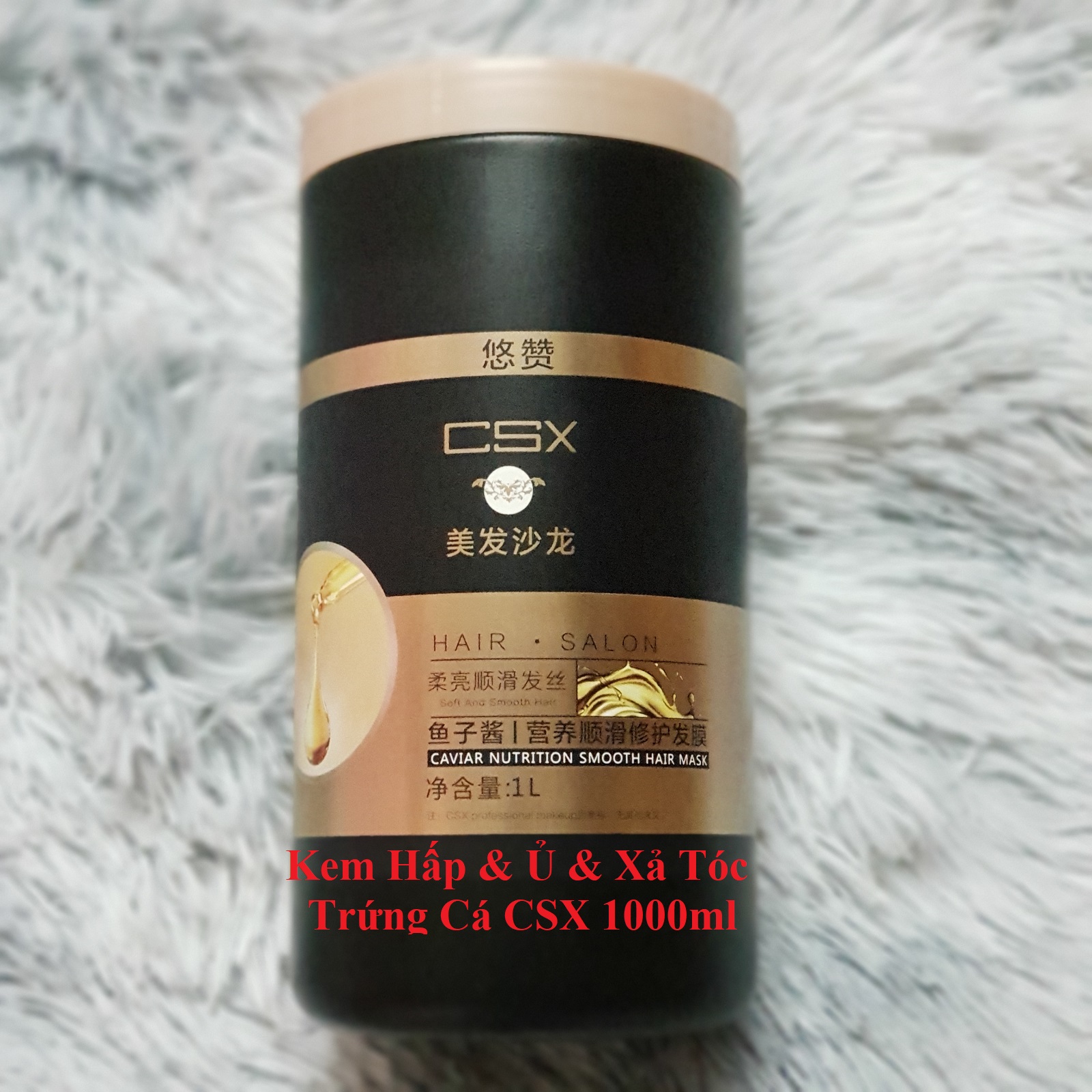 Kem hấp & ủ & xả tóc trứng cá csx 1000ml