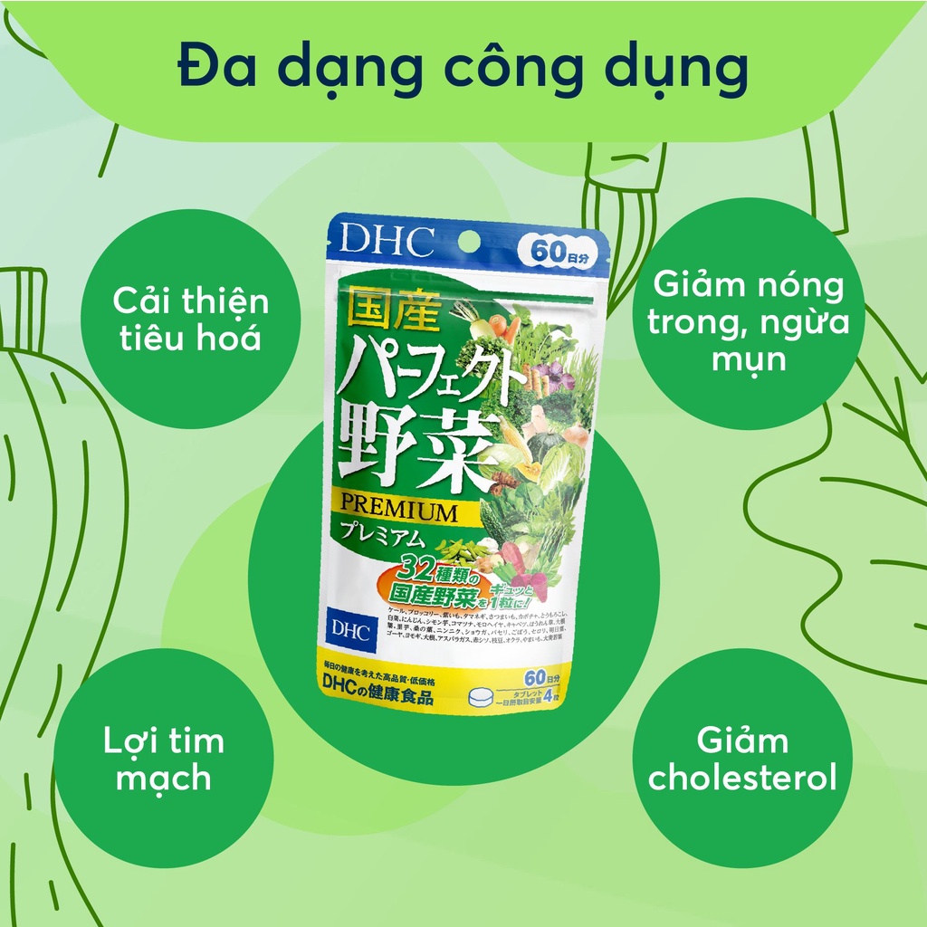 Viên uống rau củ quả DHC Nhật Bản