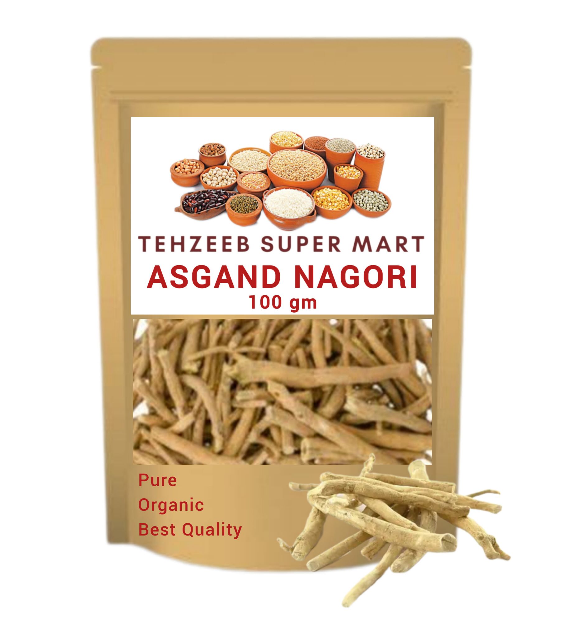 Asgand • Asgand Nagori • Asgandh Organic • 100 gm | Daraz.pk