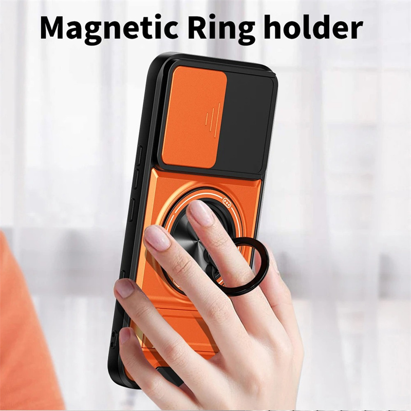 Phone case For Infinix Note Edge 5G Phone Case Magnetic Back Cover Hard Shock Resistant Camera Protection Bracket Navigation Bracket Ring Cover For Infinix Note Edge 5G Cover cases.