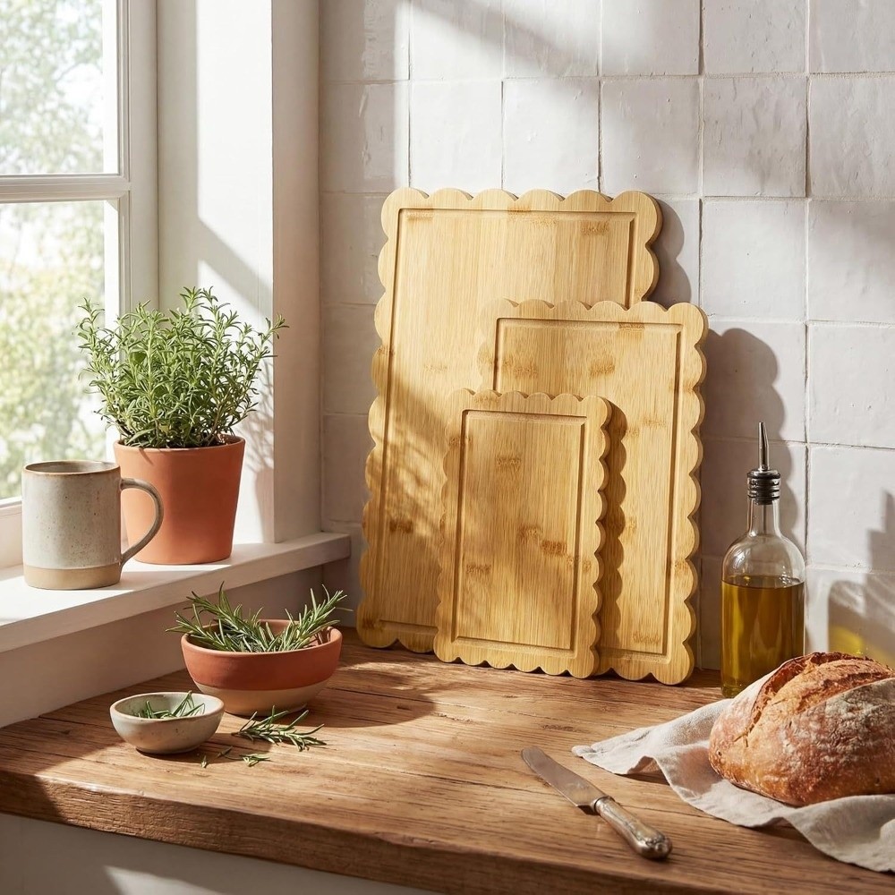 Practical Anti-Bacterial Wood Cutting Board Non-sticky Rectangular Steak Plate Odor-Free Durable Kitchen Chopping Block Daily Cooking.